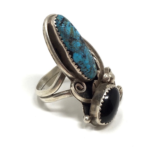 🛑SOLD🛑 Vintage Sterling Native American Ring - Picture 4 of 8